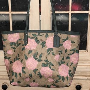 Coach reversible tote